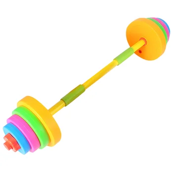 Маленькие Гантели Штанга Игрушка Для упражнений Детское Танцевальное оборудование Пластиковый Инструмент для рук Физический Подарок малышу