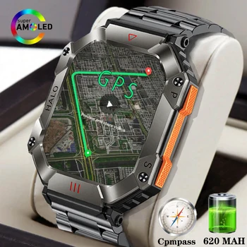 Мужские часы для Android Ios Фитнес-часы Ip68 Водонепроницаемый Военный монитор здоровья Ai Voice Call watch 2023