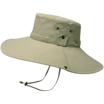 Мужская летняя рыбацкая шляпа Big eaves, уличная солнцезащитная шляпа, шляпа с защитой от ультрафиолета, шляпа для рыбалки, шляпа для защиты от солнца, конструкция сидения