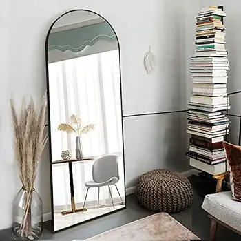Зеркало в пол, зеркало в полный рост, стоящее, подвешенное или прислоненное, зеркало с арочным верхом, зеркало для пола и в спальне