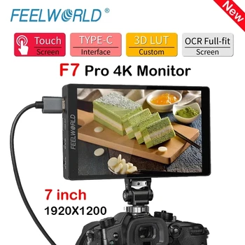 Новый FEELWORLD F7 Pro 4K Монитор 7 Дюймов на Камеру DSLR Полевой Монитор 3D LUT Сенсорный Экран IPS HDR 50/60 Гц 1920x1200 Видеокамеры