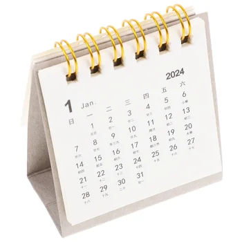 Настольный календарь на 2024 год, Офисная заметка, Постоянная Ежемесячная заметка, Простая Настольная бумага, Удобные аксессуары для