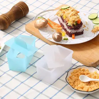 1 шт Суши Своими руками Прямоугольный Безопасный АБС Японская еда Кухонные Принадлежности Musubi Making Press Sushi Maker Форма для рисовых шариков