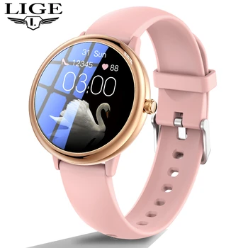 Оригинальные умные часы LIGE BW0338 для мониторинга уровня кислорода в крови, длительный срок службы, Водонепроницаемость IP68, Совместимость с IOS Android, Подарок для женщин