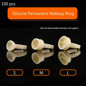 Силиконовое кольцо для чернил для татуировки среднего размера, Разделитель чашек, чашки для хранения пигментных чернил для татуировки, для бровей, губ, для перманентного макияжа, Инструменты для красоты