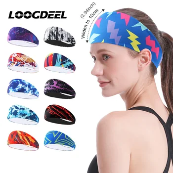 Велосипедная повязка Loogdeel Widen Для женщин и мужчин, Дышащая Удобная Спортивная повязка для фитнеса, баскетбола, тенниса, бега, спортивной повязки на голову