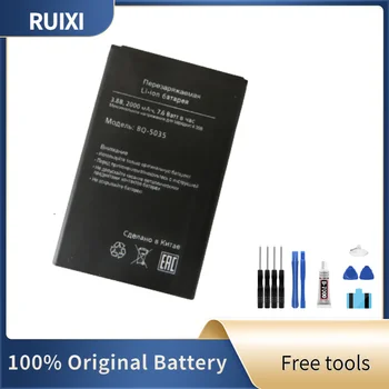 100% Оригинальный Аккумулятор RUIXI 2000 мАч BQ-5035 Аккумулятор Для BQ BQ-5035 Velvet BQS-5035 BQ 5035 Аккумуляторы Для мобильных телефонов + Бесплатные Инструменты