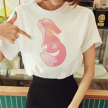 Женская футболка Yae Miko, японские футболки с забавными комиксами, женская одежда в стиле харадзюку