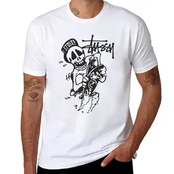 Новая футболка S T U S S Y, милые топы, однотонная футболка, футболка для мужчин