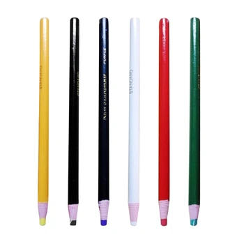 E5BA 12шт. маркеры для шелушения фарфора, смазочные карандаши для механической маркировки восковым карандашом винила, металла, дерева, бумажных тканей