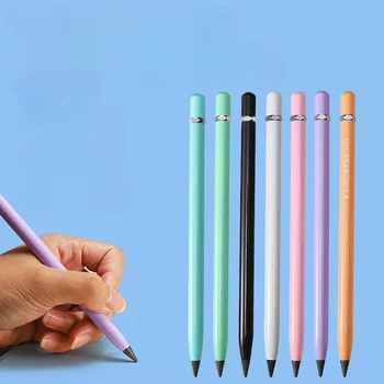Металлическая ручка для неограниченного письма, школьная ручка для бесконечного письма, Деловая офисная ручка для рисования, карандаш для письма, школьные принадлежности для детей