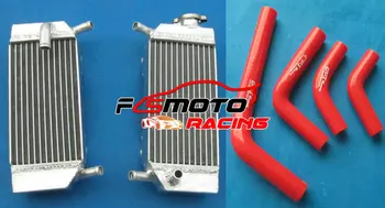 Для Honda CRF250 CRF250R 2004-2009 CRF250X 2004-2017 Алюминиевый радиатор + силиконовый шланг