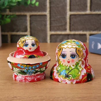 10-слойные игрушки-матрешки, деревянные куклы ручной работы с росписью птиц, Игрушки-матрешки