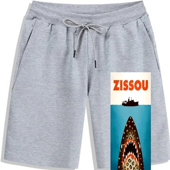Новинка 2017 года, крутые мужские шорты из 100% хлопка с 3D-принтом Steve Zissou Shark Jaws Sea для мужчин, летние Популярные летние шорты