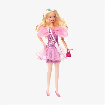 Оригинальные аксессуары для куклы Barbie Rewind 2023 года, вьющиеся светлые волосы, королева выпускного вечера в стиле 1980-х, Коллекционные игрушки для девочек, подарки