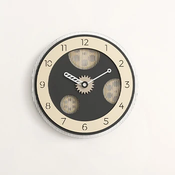 Современные настенные часы Gears Оригинальные стильные Индустриально-эстетичные часы Настенные кварцевые в стиле арт-деко, забавный минималистичный дизайн дома Saat
