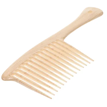 Расческа для волос, массаж для длинной бороды, деревянные инструменты для кудрявого макияжа, деревянные грабли для распутывания с широкими зубьями, уход за ними