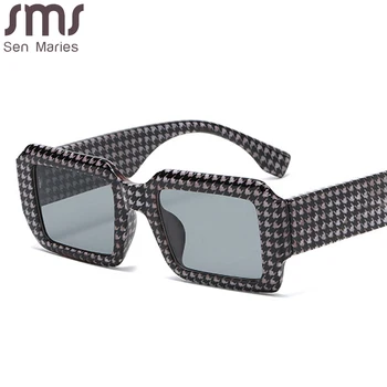 Винтажные квадратные солнцезащитные очки в стиле панк для женщин и мужчин, классические Ретро Брендовые дизайнерские солнцезащитные очки в маленькой оправе, солнцезащитные очки Oculos