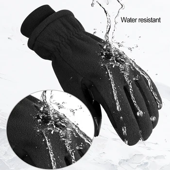 Зимние Теплые перчатки, водонепроницаемые ветрозащитные перчатки с сенсорным экраном, флисовые нескользящие мотоциклетные варежки, катание на лыжах, велоспорт