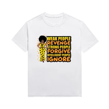 Новейшие футболки Melanin Feminism, модные женские футболки с графическим принтом, повседневные топы в базовом стиле, футболки на заказ