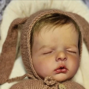 NPK 20-дюймовая кукла-Реборн Реалистичная новорожденная Спящая кукла с мягким на ощупь телом Ручной работы с краской Genesis, видны множественные вены