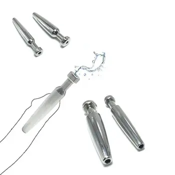 Металлическая Полая пробка для пениса из нержавеющей стали, мужская палочка для конского глаза, Расширитель для стимуляции уретры, Катетер, Зонд, секс-игрушка для взрослых.