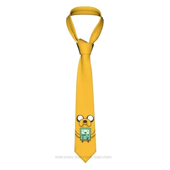 Анимационный мультфильм Bmo Adventure Time Классический мужской галстук из полиэстера шириной 8 см, аксессуар для косплея