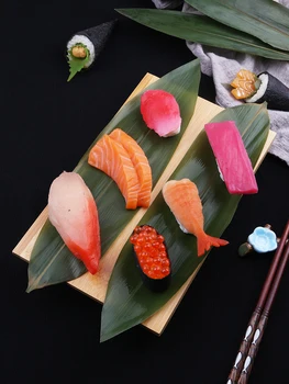 Свежие Листья Бамбука Для Украшения Тарелок В Вакуумной Упаковке Сашими Японские Суши