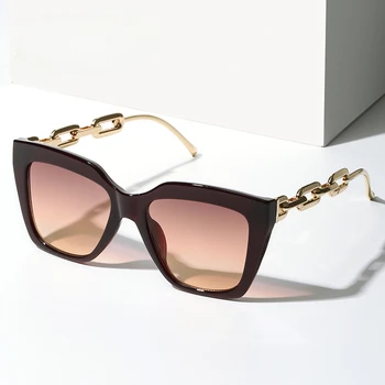 New Box Chain Metal Leg Sunglasses 3212 Fashion Sunglasses Women Versatile Sunglasses брендовые очки женский  UV400