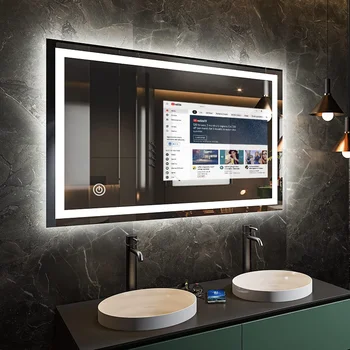 Ванная комната Новый стиль зеркала декор стены гостиная домашний декор светодиодное умное зеркало для ванной умное зеркало с экраном телевизора