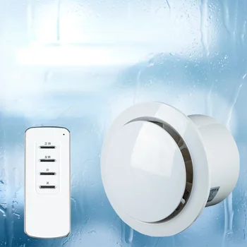 4-дюймовый 6-дюймовый вентилятор для ванной комнаты, настенный немой бытовой вытяжной вентилятор, вытяжной вентилятор с дистанционным управлением на кухне