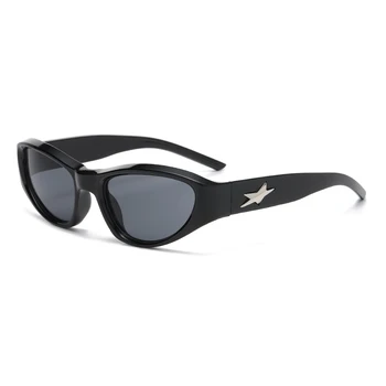 Новые спортивные солнцезащитные очки Y2K в стиле панк, Женские Дизайнерские Квадратные Брендовые Мужские Роскошные Модные Солнцезащитные очки UV400 с красочным градиентом, Модные очки