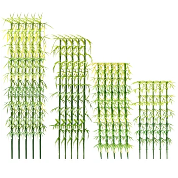 Миниатюрная модель из бамбука с искусственным декором Дерево Искусственная зелень Поддельный орнамент Микроигрушки