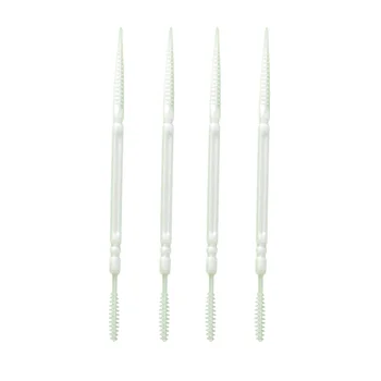 1100шт двухсторонних экологических пластиковых зубочисток Одноразовые зубные палочки для ухода за полостью рта Зубные палочки (белые)
