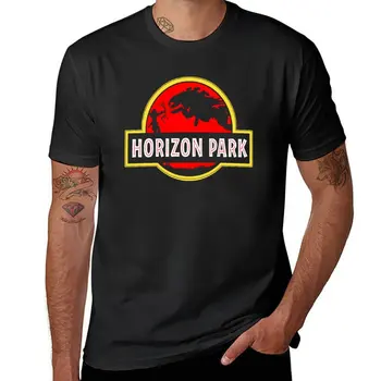 Новая игровая футболка Horizon Park Art Horizon Zero Dawn, футболка оверсайз, забавная футболка, спортивные рубашки, мужские футболки с рисунком аниме