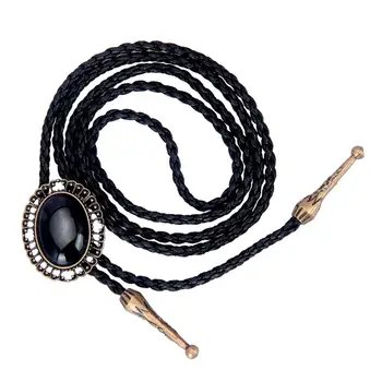 Овальный кулон Веревочное ожерелье Связывает ювелирные изделия из плетеного шнура ручной работы для мужчин, женщин