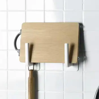 Настенные крючки Самоклеящийся крючок для хранения Бумаги, подвесной ключ, держатель для полотенец, Прочная вешалка для кухни, ванной комнаты, аксессуаров для дома