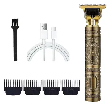 Электрическая машинка для стрижки волос, перезаряжаемый триммер для бороды, мужской инструмент для ухода за бородой, лицом, носом и ушами, триммер для волос и машинка для стрижки волос