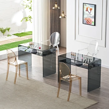 Современные повседневные Маникюрные столы для ногтей, Дизайнерский Стеклянный Маникюрный стол в скандинавском стиле, Мебель для салона, Маникюрный стол, Одиночные столы для маникюра U