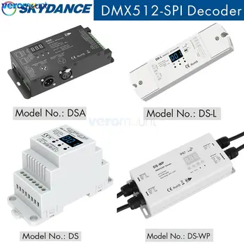 DMX512 + 2.4 G RF Беспроводной Цифровой Сигнал SPI Драйвер DMX-SPI Декодер DMX512 в SPI Конвертер для RGB Адресуемой Пиксельной Светодиодной Ленты
