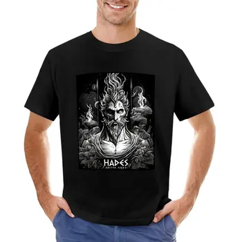 Фронт Аида - ГРЕЧЕСКИЕ боги - Черно-белая футболка большого размера, футболки для мальчиков, мужские футболки