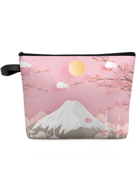 Mountain Peach Blossom Sun, косметичка, Сумка для путешествий, Женские Косметические сумки, Туалетный органайзер, Детский пенал для хранения