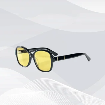 Роскошные брендовые солнцезащитные очки в овальной оправе Acetic Женские Классические Ретро Модные Мужские очки для офиса путешествий на открытом воздухе UV400 Oculos De Sol