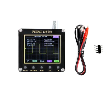 Портативный цифровой осциллограф 138 PRO поддерживает автоматическую передачу аналогового сигнала 2,5 Мса/С частотой 200 кГц, ШИМ 80 кГц и обновление встроенного ПО