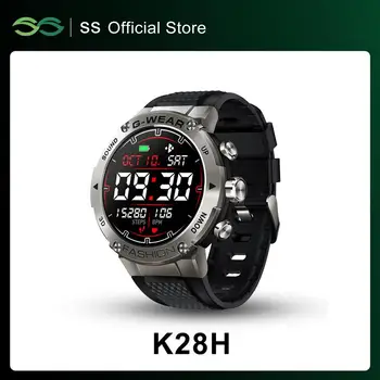 Мужские смарт-часы K28H с функцией настройки циферблата, BT Телефонный звонок, женские умные часы, музыкальный фитнес-трекер, длительный режим ожидания для Android Ios