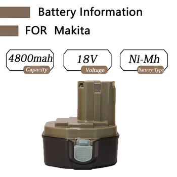 14,4 В 4800 мАч NI-MH Аккумулятор для электроинструмента MAKITA Аккумулятор для Makita PA14, 1422, 1420 192600-1 6281D 6280D